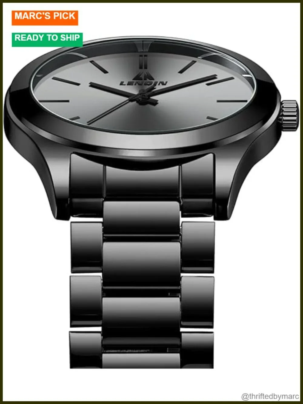 Waterproof Stainless Steel Watch Analog Quartz Fashion Business Designer